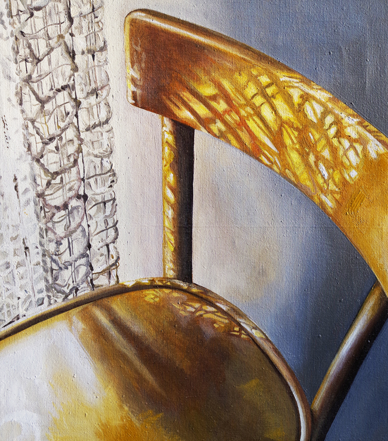 OMBRE _Quando ritornerai, 2017, olio su lino, 30x35x3,5cm